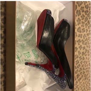 Christian Louboutin sling back heels